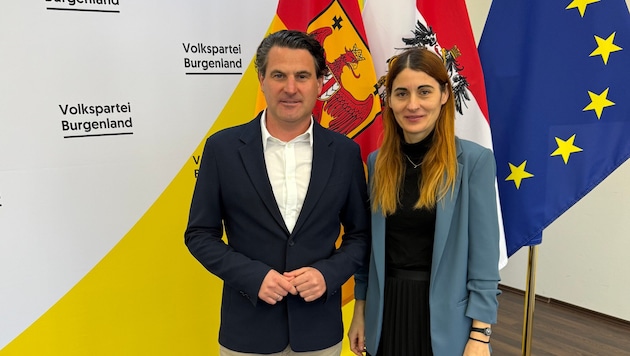 ÖVP-Landesparteiobmann Christoph Zarits und Klubobmann-Stellvertreterin Carina Laschober-Luif