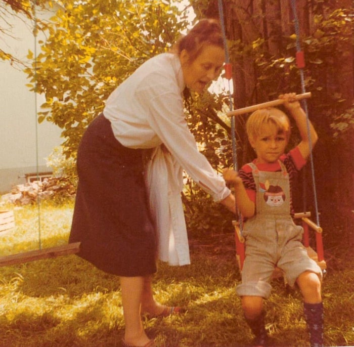 Erinnerungsfoto – Hochmair als kleiner Bub.