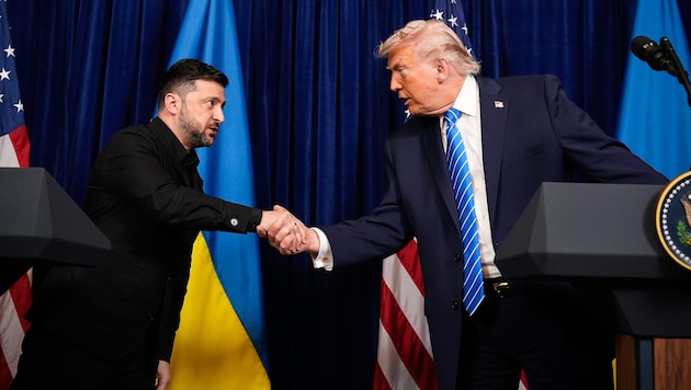 Erst am Wochenende hatte Trump Selenskyj in Florida zu Gesprächen über ein Kriegsende empfangen.