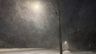 Lowville, New York, versinkt im Schnee.