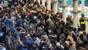 Riesige Menschenmassen warteten verzweifelt in London.