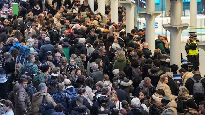 Riesige Menschenmassen warteten verzweifelt in London.