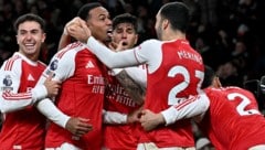 Die Gunners jubeln.
