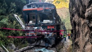 Das Unglück ereignete sich in der Nähe der berühmten Inka-Ruinenstadt Machu Picchu im Südosten ...