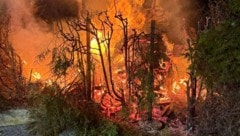 Der Pizzaofen stand in Vollbrand. 