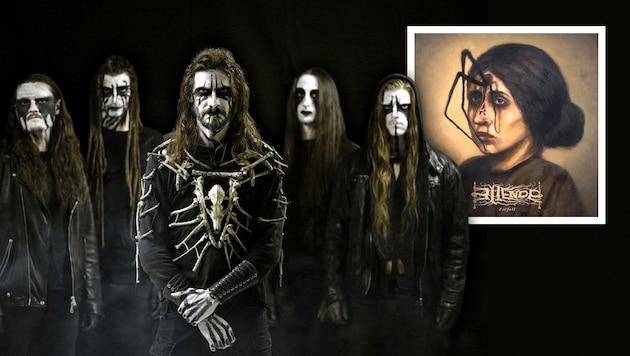 Das Grazer Post-Black-Metal-Kollektiv Ellende rund um Mastermind Lukas Gosch (Mitte) und dem ...