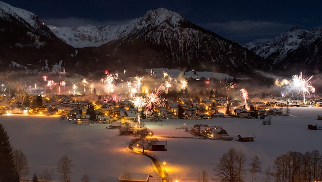 Traumhafte Bedingungen für den Jahreswechsel: klare Sicht und stellenweise Schneefall.