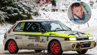 Jürgen Pilz brach sich Ende März den ersten Halswirbel, nun feiert er mit seinem Mazda bei der ...
