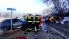 Der Unfallort in Klagenfurt glich einem Schlachtfeld.