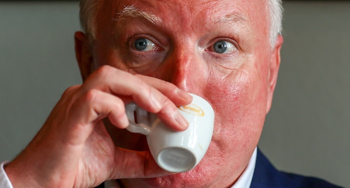 Kreibich gönnte sich noch einen Espresso