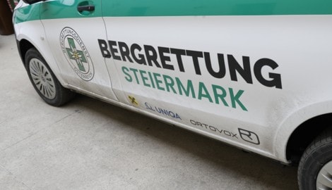 Unter anderem waren neun Einsatzkräfte der Bergrettung Steiermark im Einsatz.