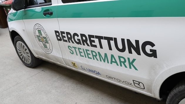 Unter anderem waren neun Einsatzkräfte der Bergrettung Steiermark im Einsatz.