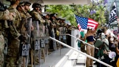 Einsatz der Nationalgarde bei einer Demo in Los Angeles