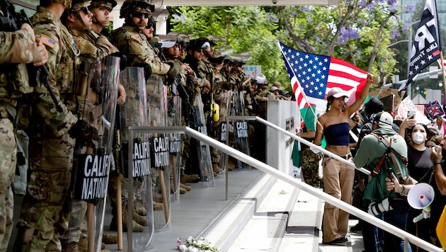 Einsatz der Nationalgarde bei einer Demo in Los Angeles