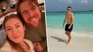 Mikaela Shiffrin und Aleksander Aamodt Kilde feierten gemeinsam Silvester. Christoph Baumgartner ...