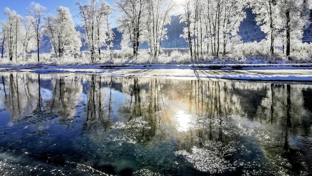 Die Gail spiegelt die Sonne, im Hintergrund der Dobratsch: „Wie im Märchenland!“, schreibt Leser ...