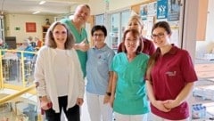 Auch im Klinikum Mistelbach top versorgt: Beatrix Christen (g.li.) dankt allen, die an ihrer – ...
