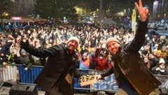 Pascal Kitzmüller von 2tagesbart.at anlässlich der große Silvesterparty am Hauptplatz. Linz ...