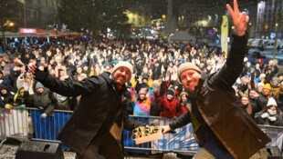 Pascal Kitzmüller von 2tagesbart.at anlässlich der große Silvesterparty am Hauptplatz. Linz ...