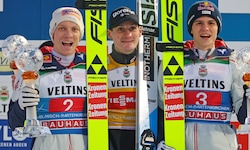 Jan Hörl, Domen Prevc und Stephan Embacher