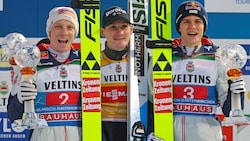 Jan Hörl, Domen Prevc und Stephan Embacher