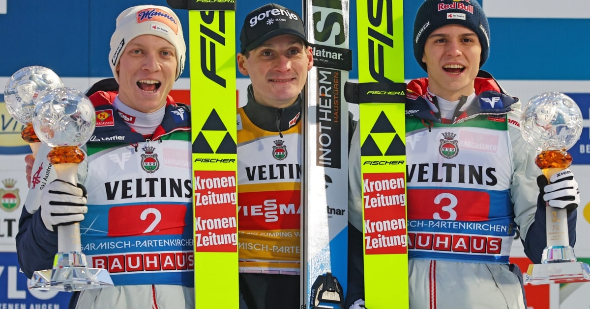 Domen Prevc denies Austrian one-two in Garmisch — Hörl and Embacher on the podium