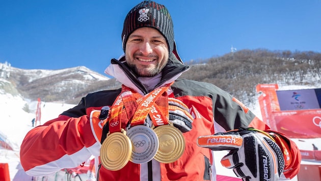 Johannes Strolz war 2022 mit zweimal Gold und einmal Silber der große ÖOC-Abräumer in Peking.