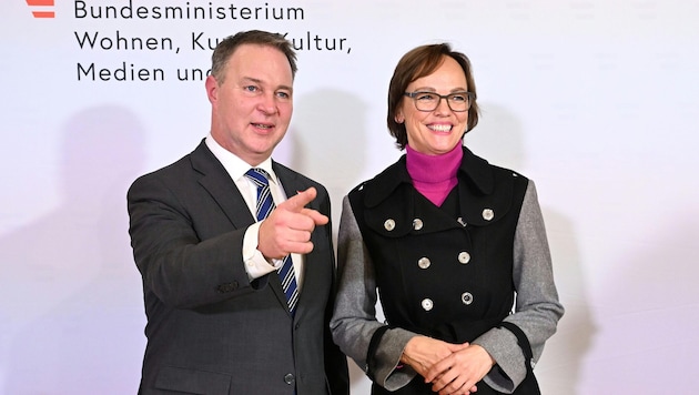 Babler und Hammerschmid bei der Präsentation