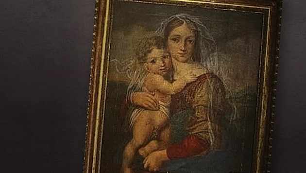 Dieses Gemälde wurde aus der Pfarrkirche Peggau gestohlen.