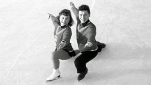 Gold 1956 in Cortina: Sissy Schwarz (li.) und Kurt Oppelt