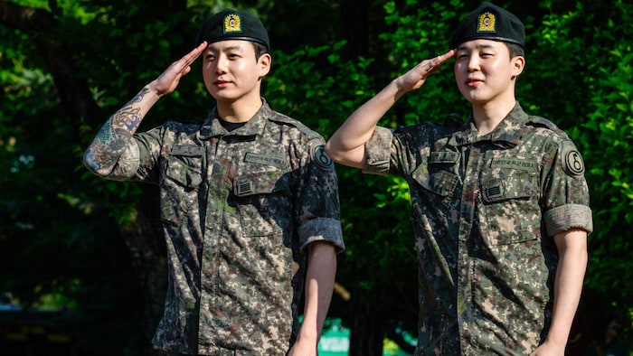 Die Mitglieder von BTS mussten ihren Militärdienst in Südkorea ableisten.