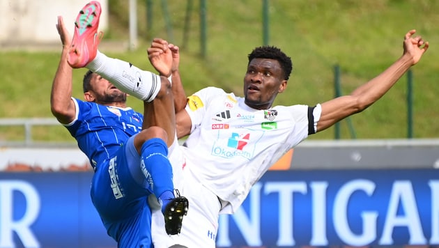 Hoch das Bein! Auch sportlich könnte es für Chibuike Nwaiwu (re.) weit hinauf gehen.