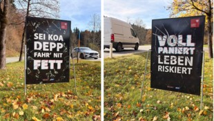 120 Sujets waren neben Tirols Straßen aufgestellt.