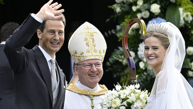 Prinzessin Marie Caroline bei ihrer Hochzeit am 30. August 2025