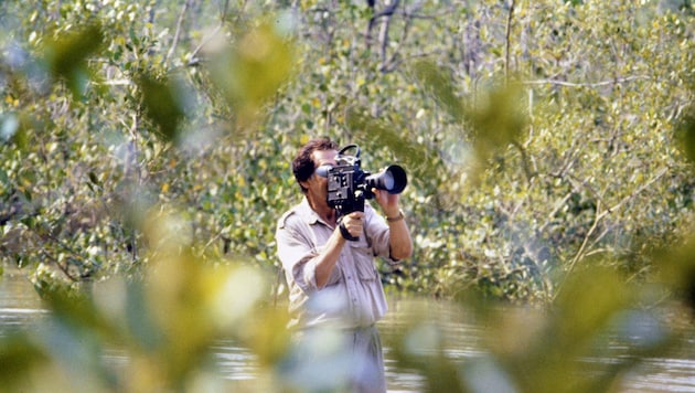 Werner Fend als Dokumentarfilmer in Aktion.