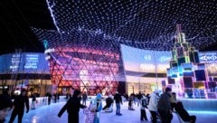 Trotz Krieg hohe Frequenz im Respublika Park in der ukrainischen Hauptstadt Kiew