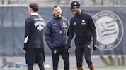 Sturms Neo-Coach Fabio Ingolitsch bat Chukwuani und Co. erstmals zum Training.