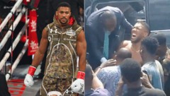 Anthony Joshua war bei einem Autounfall verletzt worden.