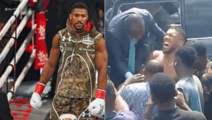 Anthony Joshua war bei einem Autounfall verletzt worden.