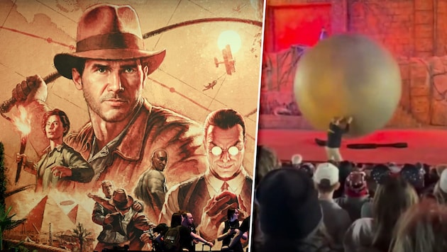 Ein „Felsbrocken“ raste auf die Zuschauer zu ...