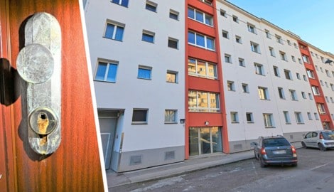 Tatort Rötzergasse: Hier ätzten die Täter Türschlösser (Symbolbild) auf.