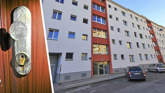 Tatort Rötzergasse: Hier ätzten die Täter Türschlösser (Symbolbild) auf.