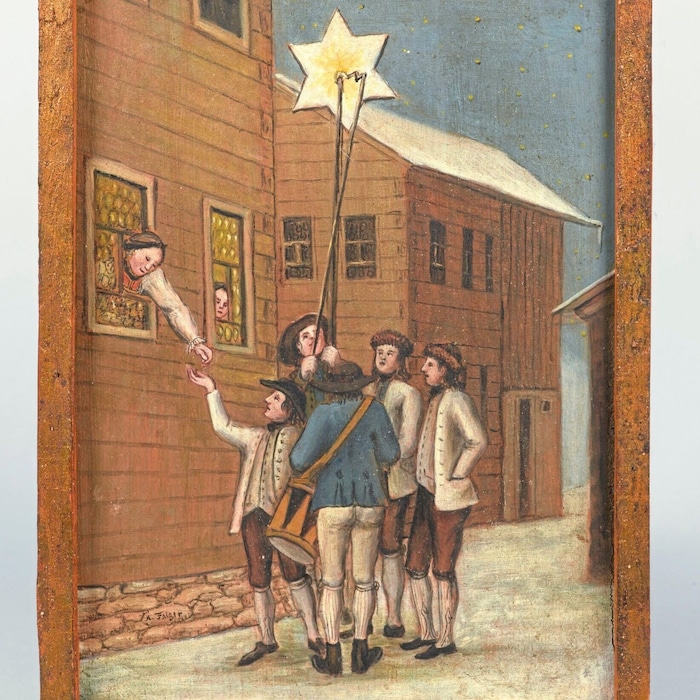 Sternsinger im Lechtal, von Anton Falger (1791-1876), Museum Elbigenalp.