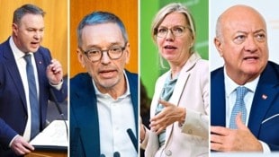 APA Steinmaurer/Hochmuth/Techt Während Babler wohl neue Verbündete sucht, lädt Kickl zum Neujahrstreffen. Gewessler hinterließ ...