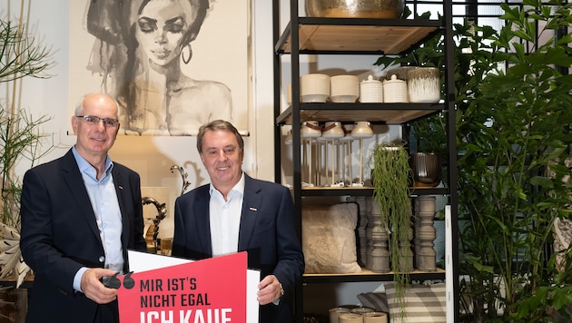 Andreas Auer und Wolfgang Ecker setzen auf „regionale Einkäufe“.