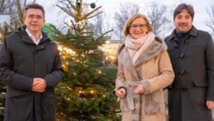 Besuch im (Winter-)Garten: Bürgermeister Eisenschenk, Landeshauptfrau MIkl-Leitner und ...