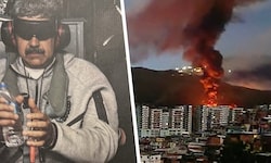 Venezuelas Präsident Nicolas Maduro wurde am Samstag festgenommen und in Handschellen nach New ...