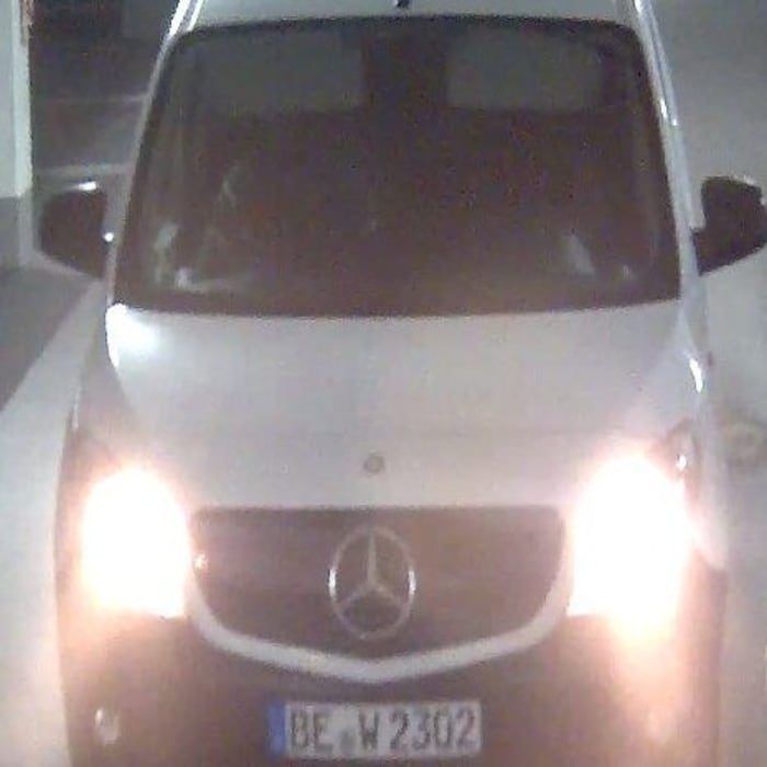 So sieht der weiße Transporter aus.