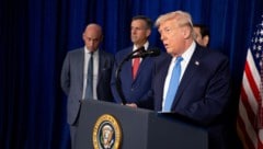 Trump sprach bei einer Pressekonferenz über den Angriff.
