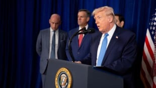 Trump sprach bei einer Pressekonferenz über den Angriff.